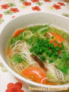あったか~。中華風にゅうめん♪-レシピのメイン写真
