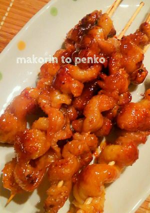 カリッとプリプリ♪ぐるぐる鶏皮串焼き-レシピのメイン写真
