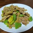 簡単☆ちょちょいの豚アボカドのポン酢炒め
