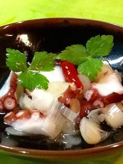 簡単美味しい甘らっきょ酢でタコの酢の物-レシピのメイン写真