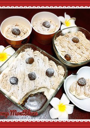 簡単♡Xmas♡スコップチーズモンブラン-レシピのメイン写真