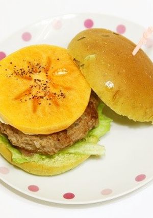 久留米産柿のフルーツバーガー-レシピのメイン写真
