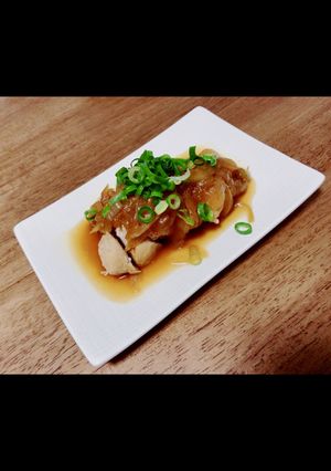 超簡単鶏肉煮！トロトロたまねぎソース♡-レシピのメイン写真