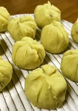 レンジで簡単、さつまいもの茶巾絞り-レシピのメイン写真
