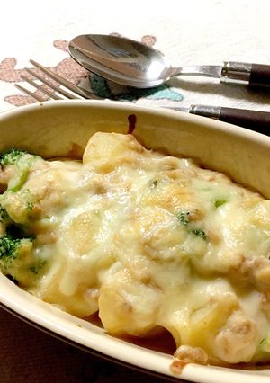 じゃが芋&挽肉&ブロ…✼豆乳みそグラタン-レシピのメイン写真