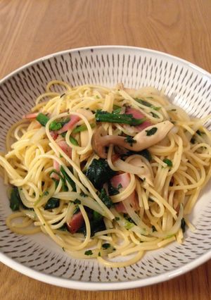 簡単✧ きのことベーコンの醤油和風パスタ-レシピのメイン写真