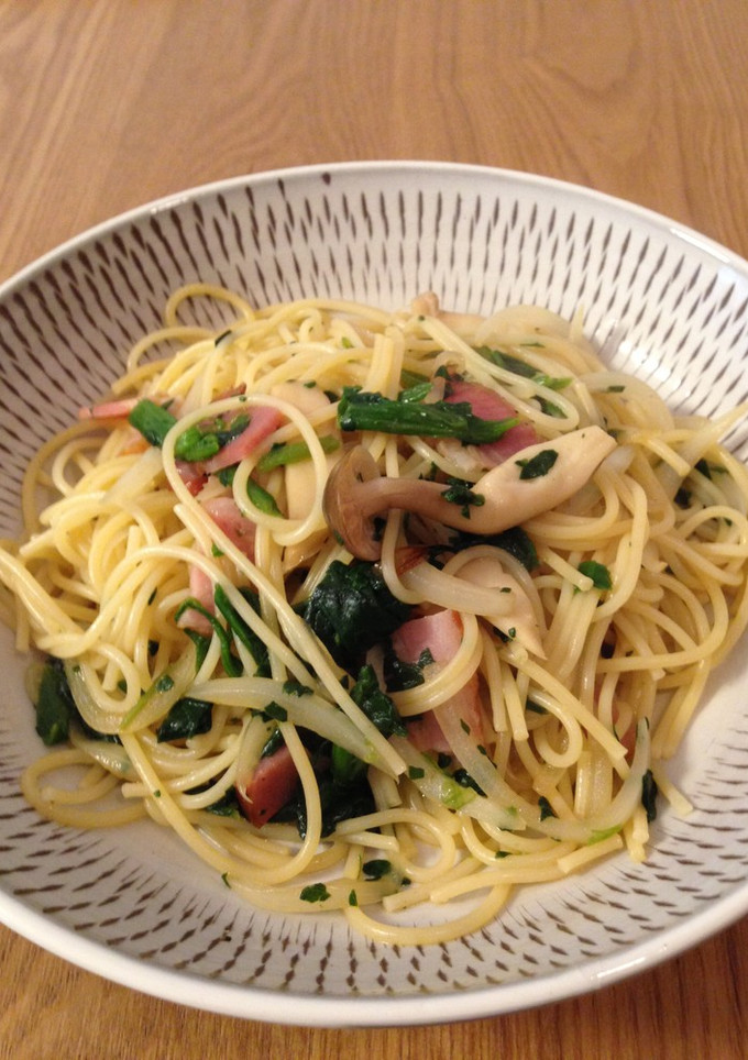 簡単✧ きのことベーコンの醤油和風パスタ-レシピのメイン写真