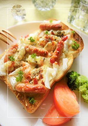 白菜軸×ポークビッツのミルキートースト-レシピのメイン写真