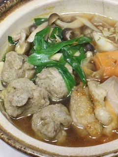 そばがき鍋-レシピのメイン写真