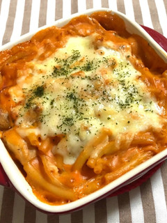 チキンのトマトクリームマカロニグラタン-レシピのメイン写真