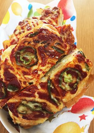 HMで簡単！ピザパン（離乳食完了期）-レシピのメイン写真