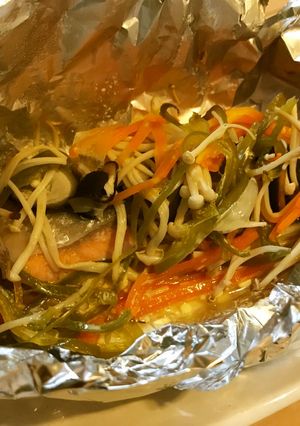 鮭と玉ねぎのホイル焼き-レシピのメイン写真