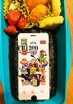中学生ギリギリキャラ弁当☆嫌味スマホ弁当-レシピのメイン写真