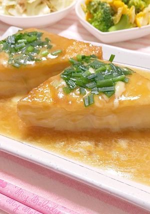 めんつゆで簡単♡厚揚げチーズステーキ♡-レシピのメイン写真