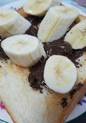 しあわせな味♡チョコバナナハニートースト-レシピのメイン写真