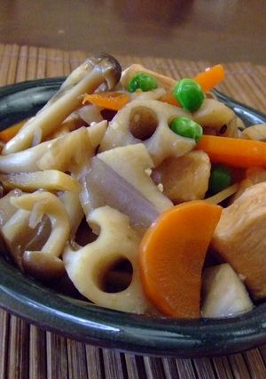 鶏肉と根菜のピリ辛煮-レシピのメイン写真