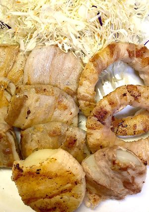 簡単な玉ねぎとれんこんの豚肉巻き-レシピのメイン写真
