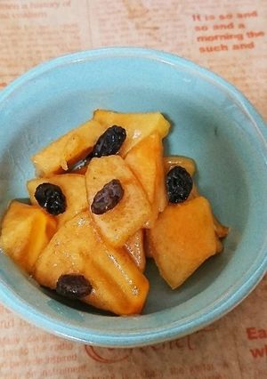 柿とレーズンのサラダ～柚子風味～-レシピのメイン写真