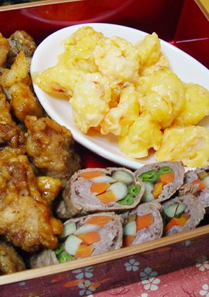 うちのおせちメニューエビのマヨ和えもどき-レシピのメイン写真