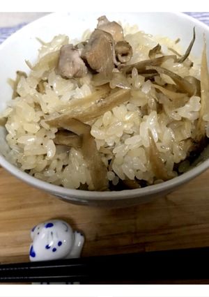 鶏ごぼうのおこわ-レシピのメイン写真