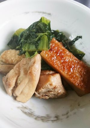 フライパン１つ！生高菜と鶏肉の煮物♪-レシピのメイン写真