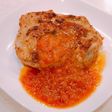 チキンステーキ、オリジナルトマトソース!