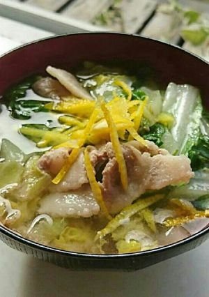 ほっこり～白菜と豚バラの塩こうじスープ-レシピのメイン写真
