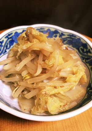 白菜ともやしの煮浸し〜味ぽんで〜-レシピのメイン写真