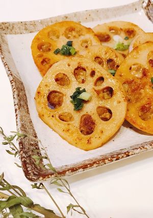 シャキシャキれんこんバーグ♡-レシピのメイン写真