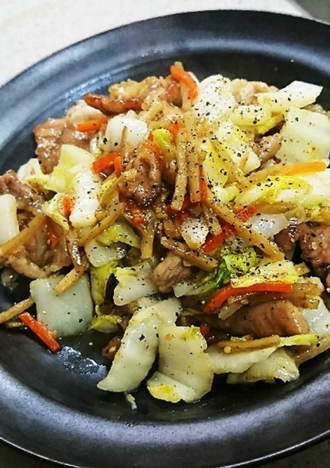 豚肉と白菜の中華風とろみ炒め-レシピのメイン写真