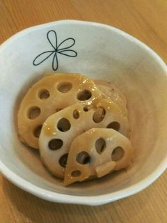 レンジで簡単蓮根煮物-レシピのメイン写真