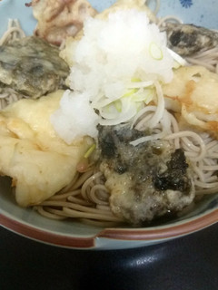 ヤリイカと生海苔の天ぷら冷やし蕎麦-レシピのメイン写真