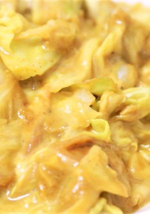 【菜食】キャベツだけのカレー風味の炒め物-レシピのメイン写真