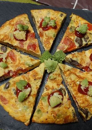むかごとトマトのスパニッシュオムレツ風-レシピのメイン写真