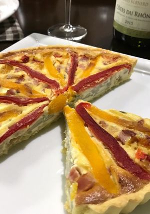 蓮根とパプリカのクリームチーズキッシュ-レシピのメイン写真