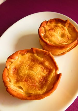 ☺全卵使用★餃子の皮で簡単エッグタルト☺-レシピのメイン写真