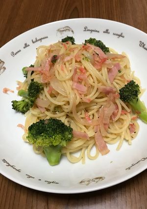 梅昆布茶と赤エビの簡単パスタ-レシピのメイン写真