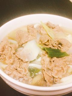 白だしで!肉うどん!-レシピのメイン写真