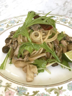 秋刀魚ときのこのあっさりパスタ-レシピのメイン写真