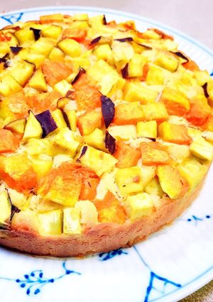 さつまいもとかぼちゃのパウンドケーキ-レシピのメイン写真