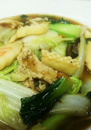 野菜たっぷりとろみ付広東麺 袋麺で簡単♪-レシピのメイン写真