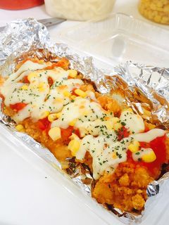 冷凍骨なしフライドチキンでチキンピッツァ-レシピのメイン写真