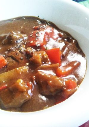 絶品★赤パプリカと牛肉のカレー-レシピのメイン写真
