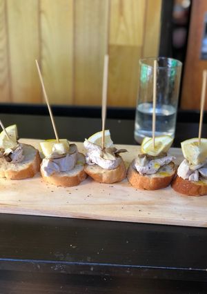 ゆで鶏肉と舞茸とレモンのピンチョス♪-レシピのメイン写真