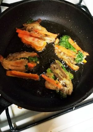 煮物リメイクかきあげ お弁当-レシピのメイン写真