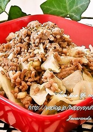 合いびき肉とキャベツ☆焼肉のたれ炒め-レシピのメイン写真
