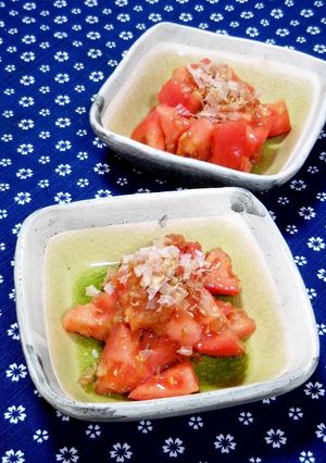 超簡単★えごま油deトマトの梅干し和え✿-レシピのメイン写真