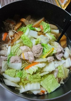 ☆力士直伝！？ちゃんこ鍋☆しょうゆ味-レシピのメイン写真