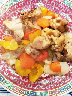 鶏肉とパプリカのオイスター炒め-レシピのメイン写真