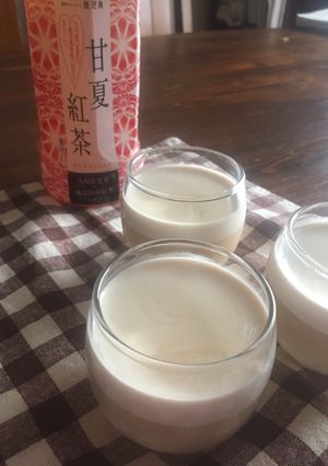 甘夏紅茶で！お鍋一つで簡単♡二層ムース-レシピのメイン写真